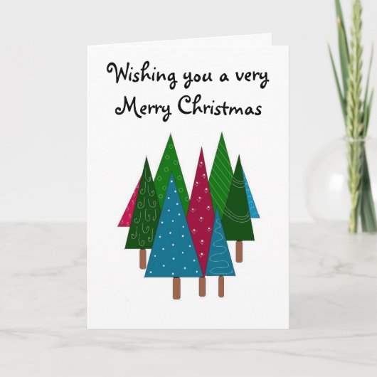 Een heel prettig kerstfeest feestdagen kaart (Voorkant)