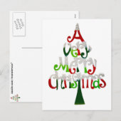 Een heel prettig kerstfeest feestdagenkaart (Voorkant / Achterkant)