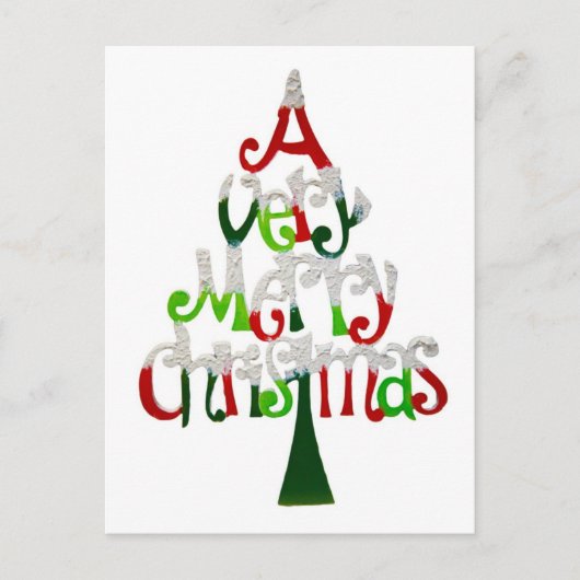 Een heel prettig kerstfeest feestdagenkaart (Voorkant)