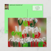 Een heel prettig kerstfeest feestdagenkaart (Voorkant / Achterkant)
