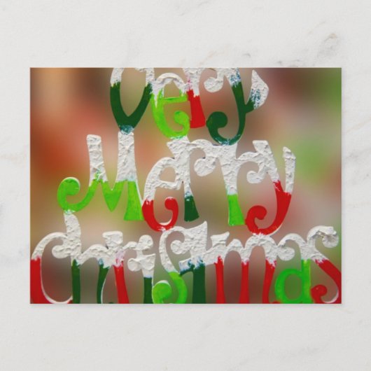 Een heel prettig kerstfeest feestdagenkaart (Voorkant)