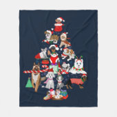 Een heel prettig kerstfeest. fleece deken (Voorkant)