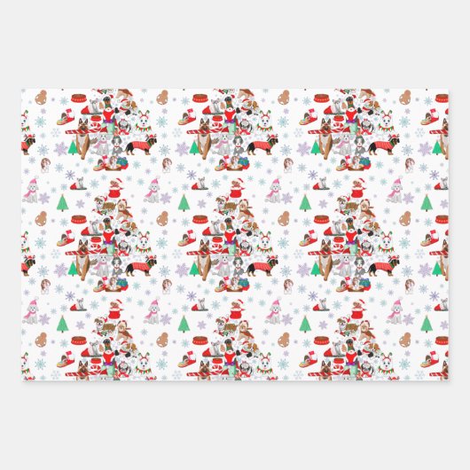 Een heel prettig kerstfeest. inpakpapier vel (Voorkant 3)