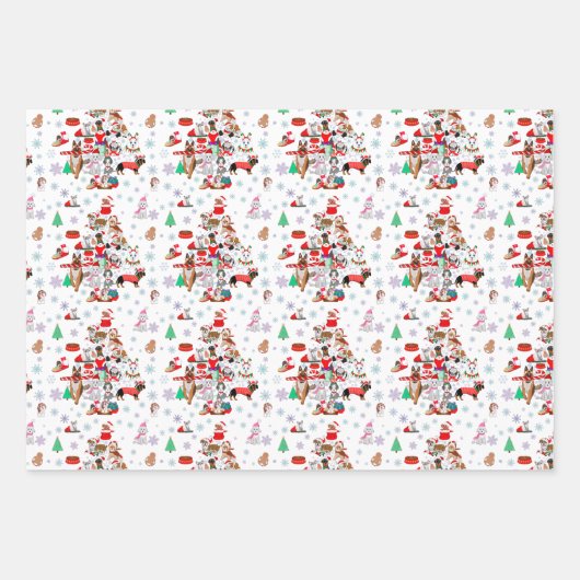 Een heel prettig kerstfeest. inpakpapier vel (Voorkant)