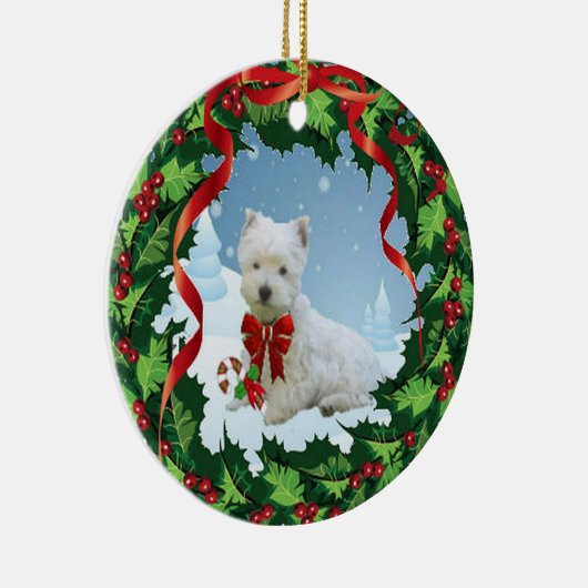 Een heel prettig kerstfeest keramisch ornament (Rechts)