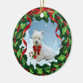 Een heel prettig kerstfeest keramisch ornament (Links)