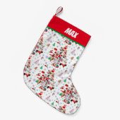 Een heel prettig kerstfeest. kleine kerstsok (Voorkant (Hangend))