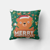 Een heel prettig kerstfeest kussen (Achterkant)