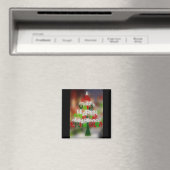 Een heel prettig kerstfeest magneet (Insitu (Vaatwasser))