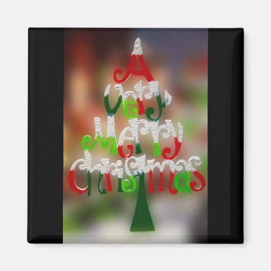 Een heel prettig kerstfeest magneet (Voorkant)