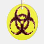 Een heel prettig kerstfeest met een biogevaarlijk keramisch ornament (Links)