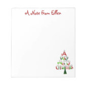 Een heel prettig kerstfeest notitieblok (Voorkant)