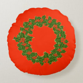 Een heel prettig kerstfeest rond kussen