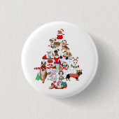 Een heel prettig kerstfeest. ronde button 3,2 cm (Voorkant)