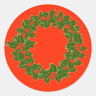 Een heel prettig kerstfeest ronde sticker