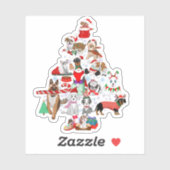 Een heel prettig kerstfeest. sticker (Vel)