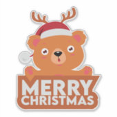 Een heel prettig kerstfeest sticker (Voorkant)