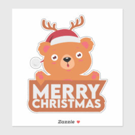 Een heel prettig kerstfeest sticker