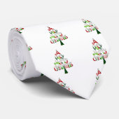 Een heel prettig kerstfeest stropdas (Opgerold)