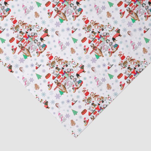 Een heel prettig kerstfeest. tissuepapier (Detail)