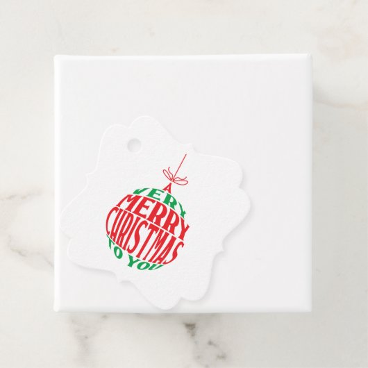 Een heel prettig kerstfeest voor jou. bedankjes labels (In situ)