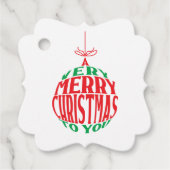 Een heel prettig kerstfeest voor jou. bedankjes labels (Voorkant)