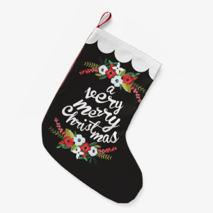 Een heel prettig kerstflesje zwart kleine kerstsok