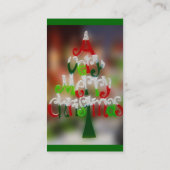 Een heel prettig kerstVisitekaartje Visitekaartje (Achterkant)