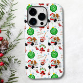 Een heel prettige Cavalier King Charles Kerstmis Case-Mate iPhone Case