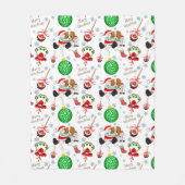 Een heel prettige Cavalier King Charles Kerstmis Fleece Deken (Voorkant)