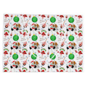 Een heel prettige Cavalier King Charles Kerstmis Groot Cadeauzakje (Achterkant)