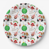 Een heel prettige Cavalier King Charles Kerstmis Papieren Bordje (Voorkant)