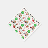 Een heel prettige Cavalier King Charles Kerstmis Servet (Hoek)