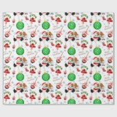 Een heel prettige Cavalier King Charles kerstrapp Cadeaupapier (Vlak)