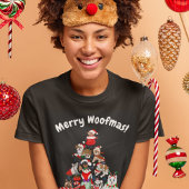 Een heel prettige Doggie-kersttjirt T-shirt
