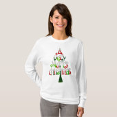 Een heel prettige kerstboom t-shirt (Voorkant volledig)