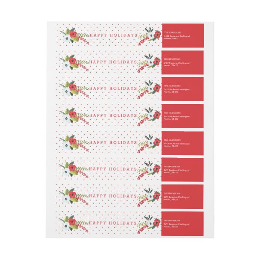 Een heel prettige kerstFloral op maat (Vel)