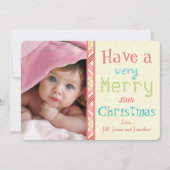 Een heel prettige kerstfotokaart hebben feestdagenkaart (Voorkant)