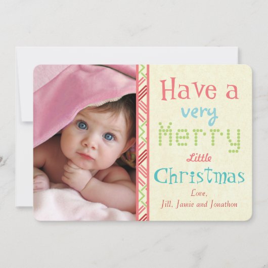 Een heel prettige kerstfotokaart hebben feestdagenkaart (Voorkant)