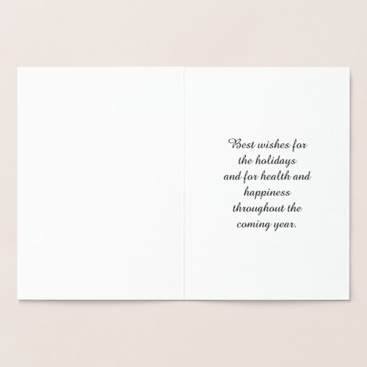 Een heel prettige kerstgoudboomtypografie folie kaarten (Binnen)