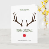 Een heel prettige kerstminima voor de Rrendierster Kaart (Gele Bloem)