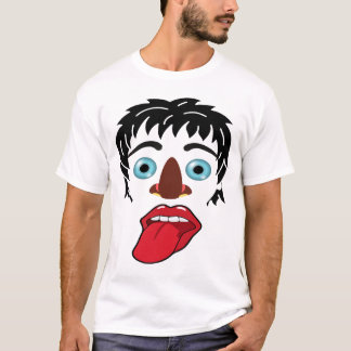 Een heel raar man masker T-shirt ontwerp