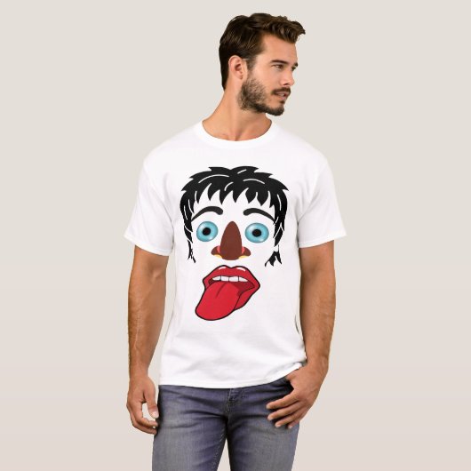 Een heel raar man masker T-shirt ontwerp (Voorkant volledig)