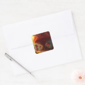 Een heel vreemd land vierkante sticker (Envelop)