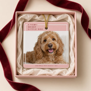 Een heel vrolijk hondje Kerst foto ornament
