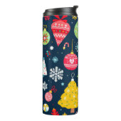 Een heel vrolijk patroon thermosbeker (Gedraaid links)