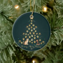 Een heel vrolijke Pawmas Kerst Ornament