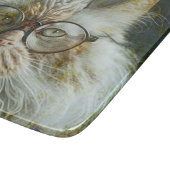 Een heel wijze kat. snijplank (Hoek)