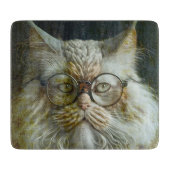 Een heel wijze kat. snijplank (Voorkant)