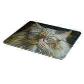 Een heel wijze kat. snijplank (Hoek)